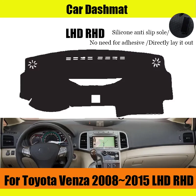 

ZUIMI Dashboard Cover Dash Mat Dashmat For Toyota Venza 2008~2015 LHD RHD Dash Board Cover Pad Sun Shade