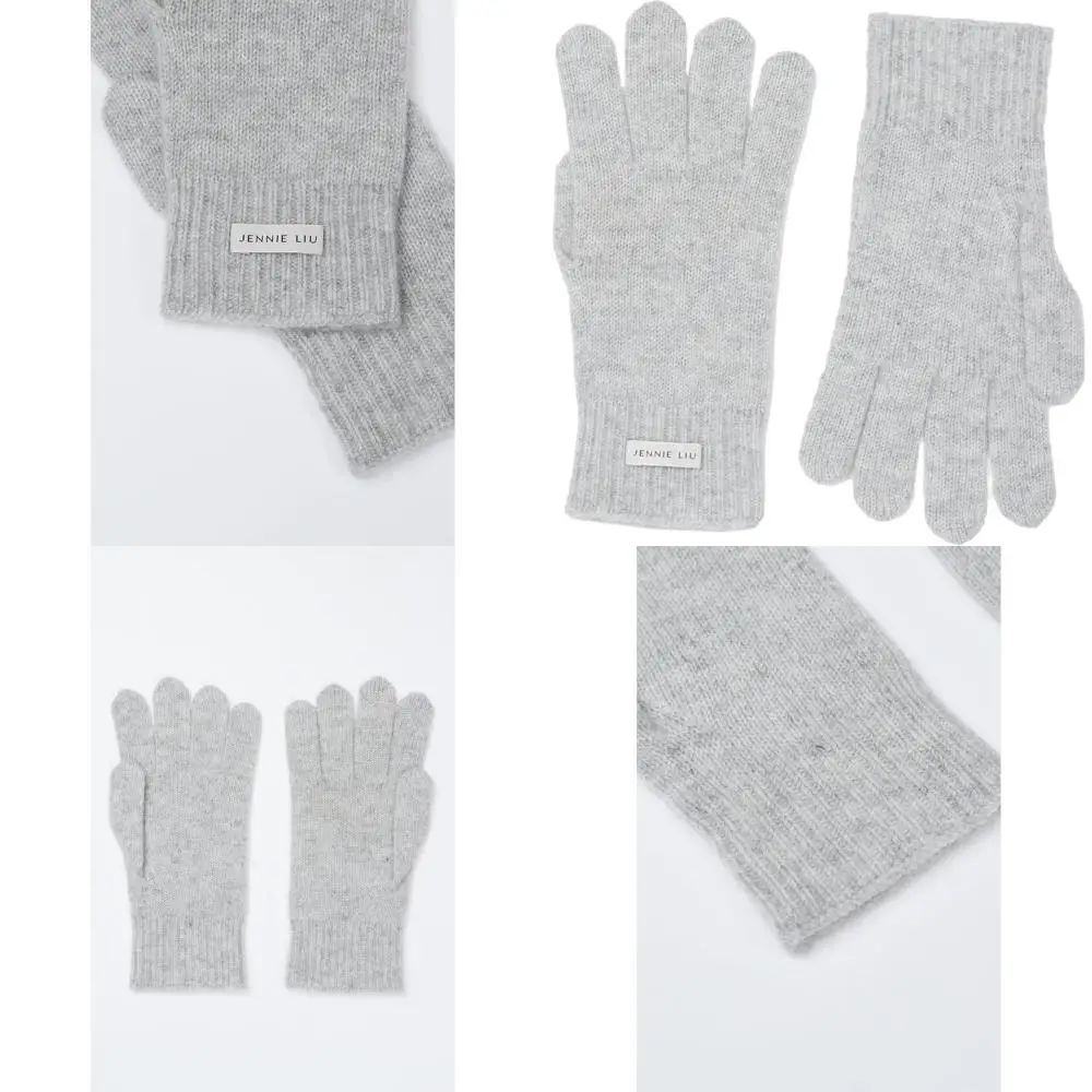 

JENNIE LIU 100% Cashmere Knitted Gloves