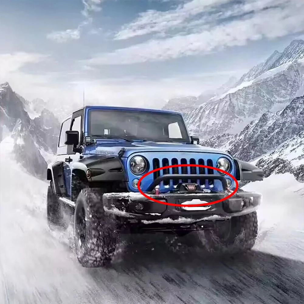 N-Tube bump Front Bumper Iron Bar U Black 10th Anniversary SXMA J087-9 For Jeep Wrangler JK2007-2017 10th Anniversary  Bumper