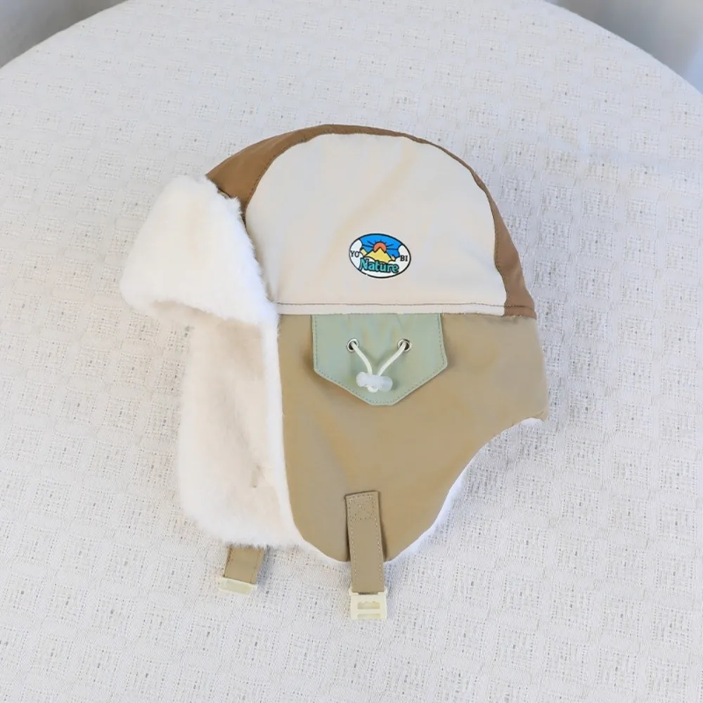 Polyester Fleece Lined Winter Trapper Hat Adjustable Fit 49-55CM Children Fleece Lined Hat Soft Inner Lining Warm Earflap Hat