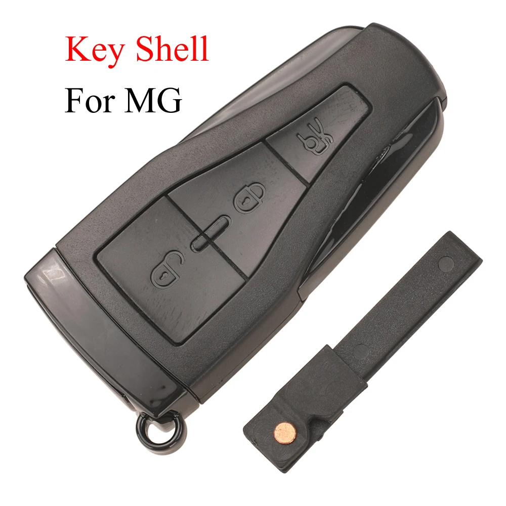 jingyuqin Remote Smart Car Key Shell Fob For MG MG550 MG6 2011 2012 2013 2014 2015 With Blank Blade Replacement 3 Buttons