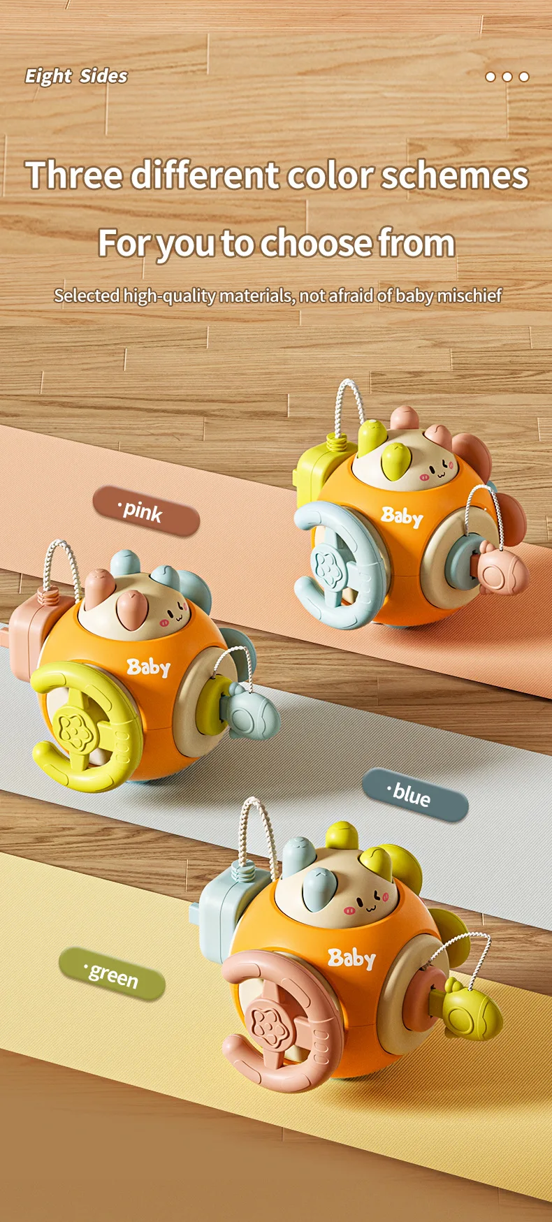 Baby Montessori Beschäftigt Bord Sensorischen Beschäftigt Bord Baby Praxis Fähigkeiten Aktivität Cube Frühe Pädagogische Reise Spielzeug Für Kleinkinder 1-3 – Detail 21