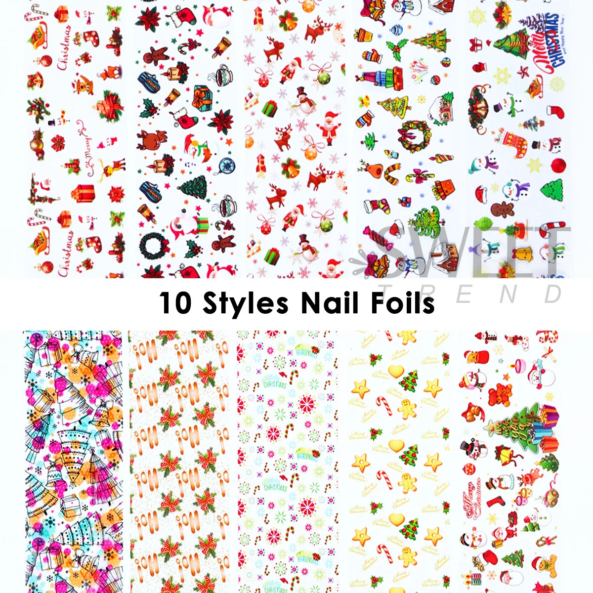 10 قطعة/صندوق الشتاء رائعتين عيد الميلاد سلسلة مسمار نقل رقائق شجرة عيد الميلاد سانتا الأيائل ندفة الثلج السماء المرصعة بالنجوم ورقة 2026 ديكور المتزلجون
