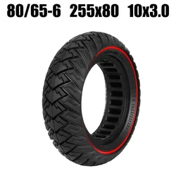 80/65-6 Solid Tire 10x3.0 255x80 Non-inflation Tyre for Kuguo M4 Pro/Vsett 10+/Zero 10X/kaboo Mantis Electric Scooter