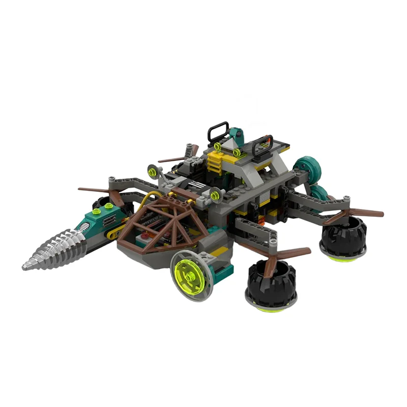 452pcs MOC Super Magma Transport Rock Raidersed Model Building toy blocks Construction Assemble DIY Christmas gift Kids Birthday