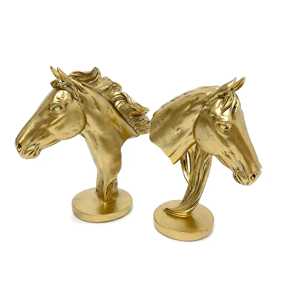 

PYH new product, modern horse head ornament, a success, resin handicrafts, home decoration, office desktop