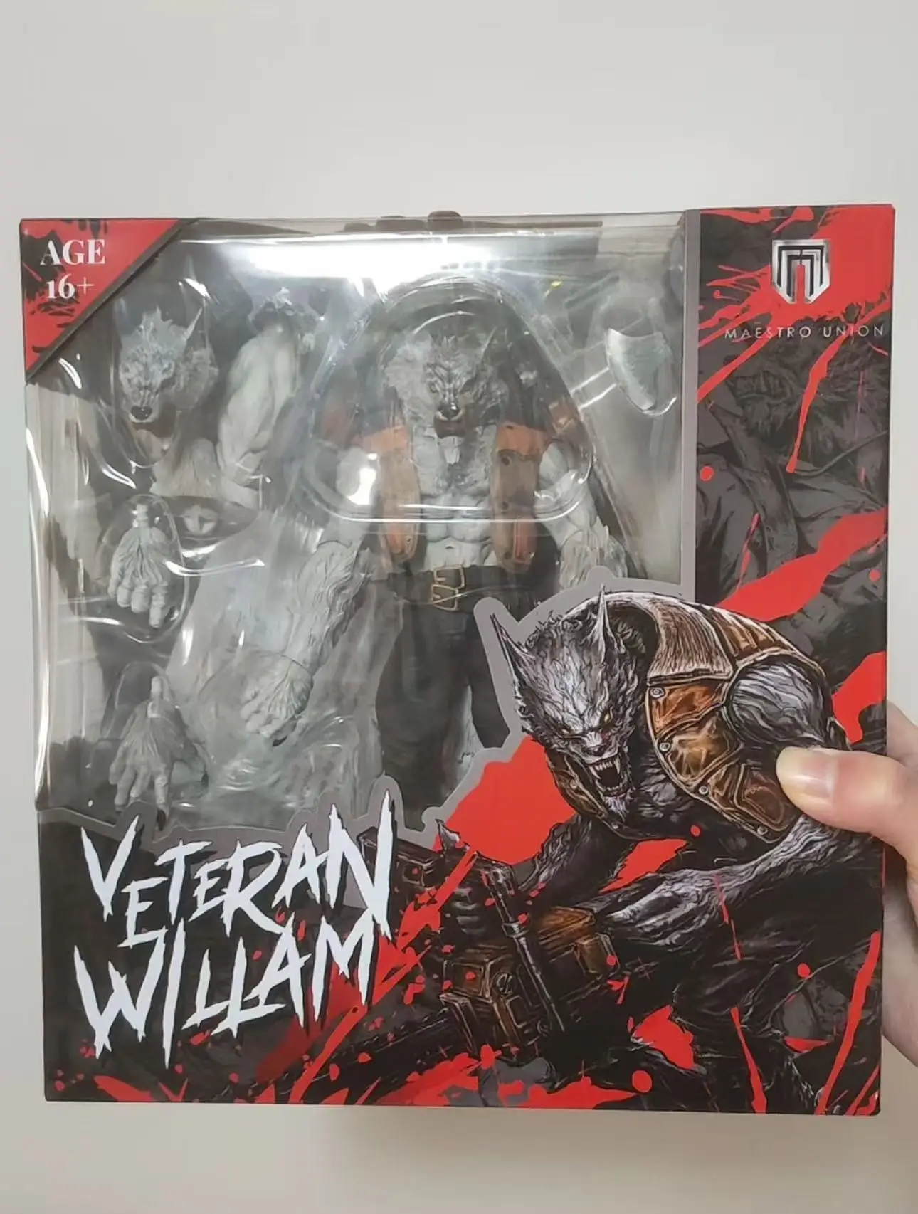 

Craftsman Alliance Furui Planet White Wolf Veteran William Different Color Version Action Figure Model Guochuang