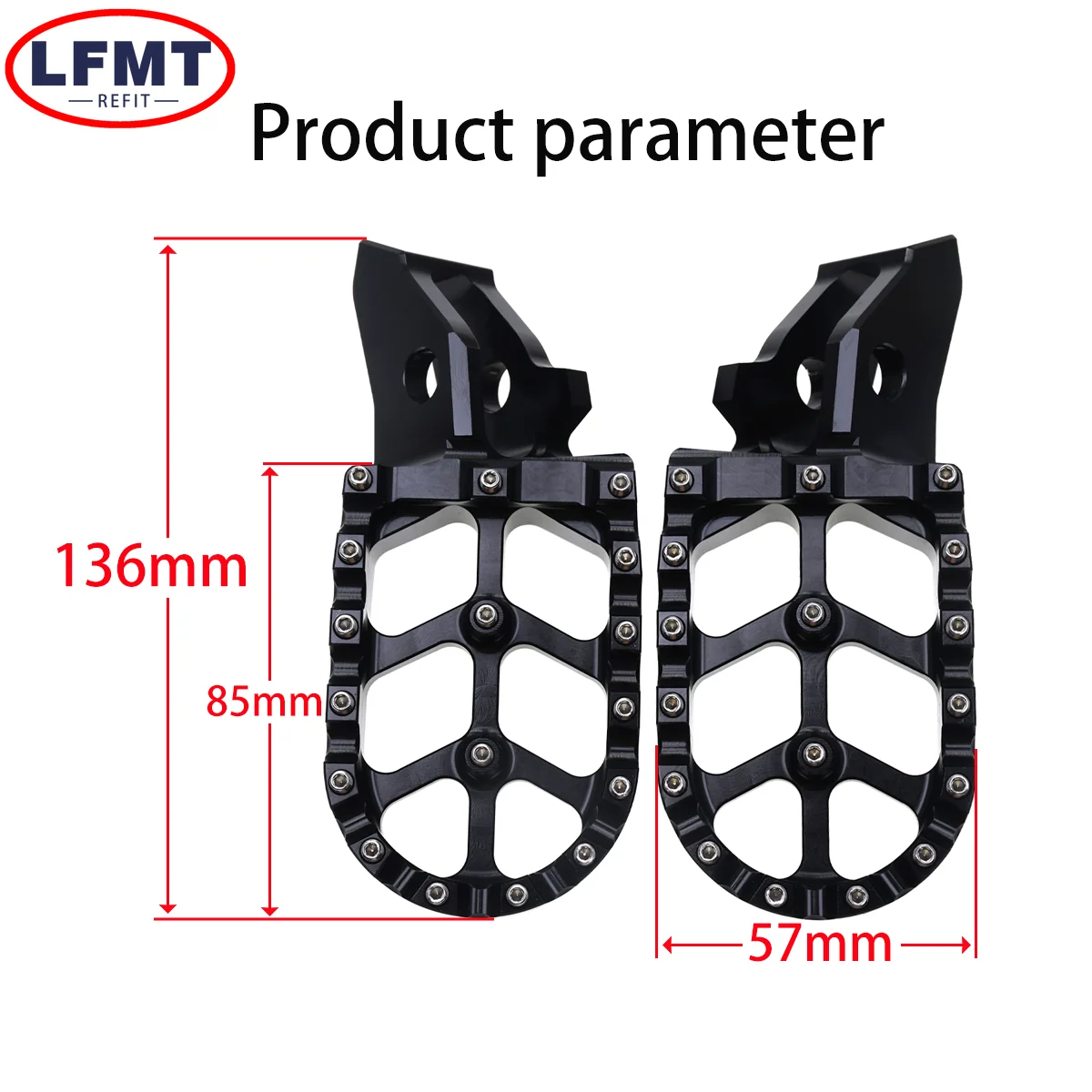 Footrest Foot Pegs Footpegs Rests Pedals For Sur-Ron Surron Ultrabee Ultra Bee Off-Road Electric Vehicle Dirt Bike Parts 2023