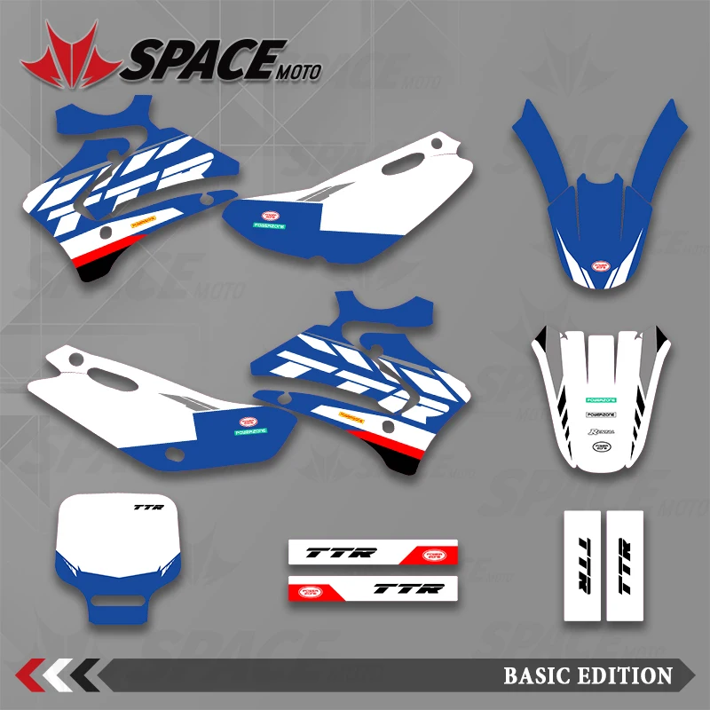 

SPACE MOTO графический фон наклейки наклейки мотоцикл для YAMAHA 00-07 TTR125