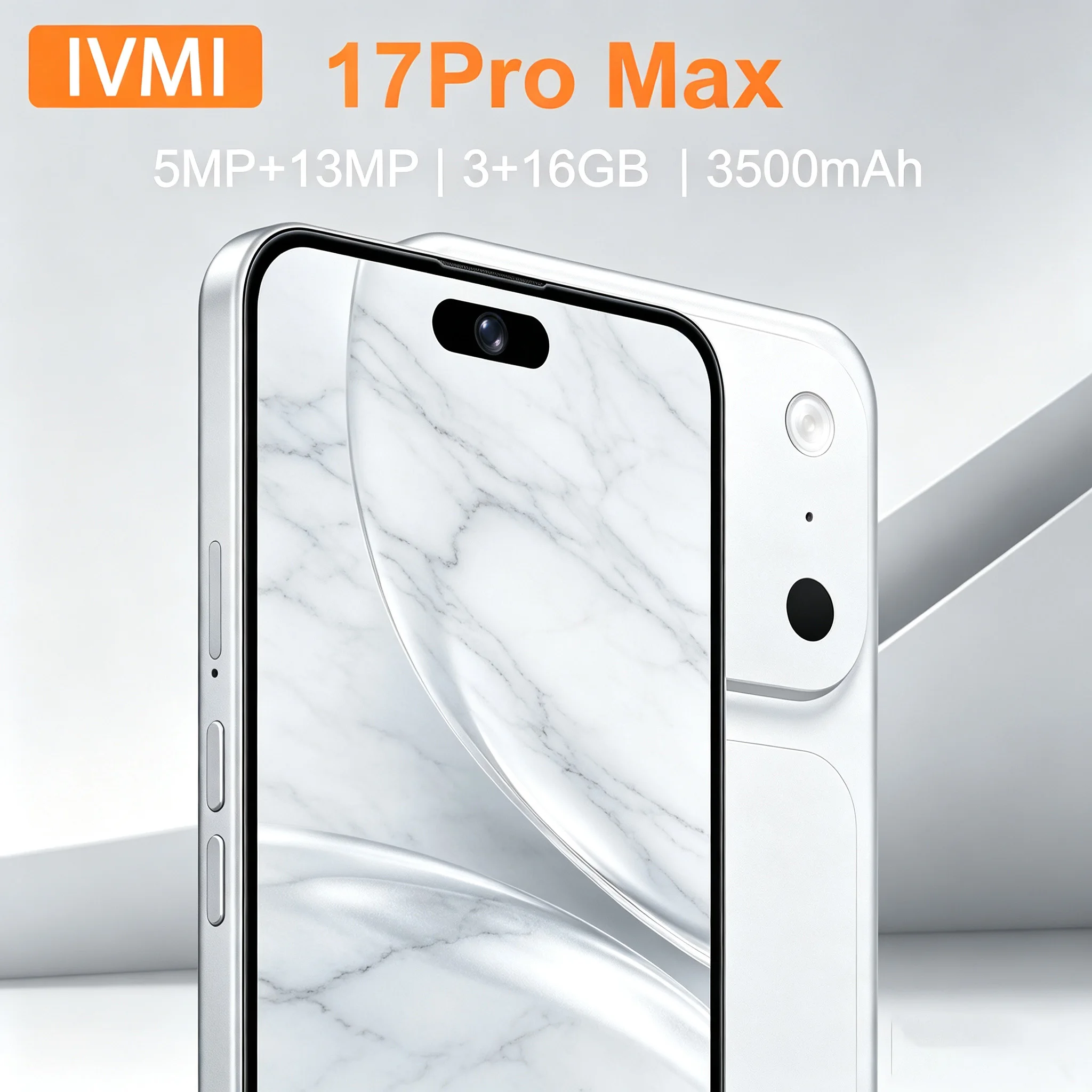 IVMI 17Pro Max smartphone 5+13MP Android 6.7-inch 3GB memory 16GB ROM Face ID 4G network Google Play store phones