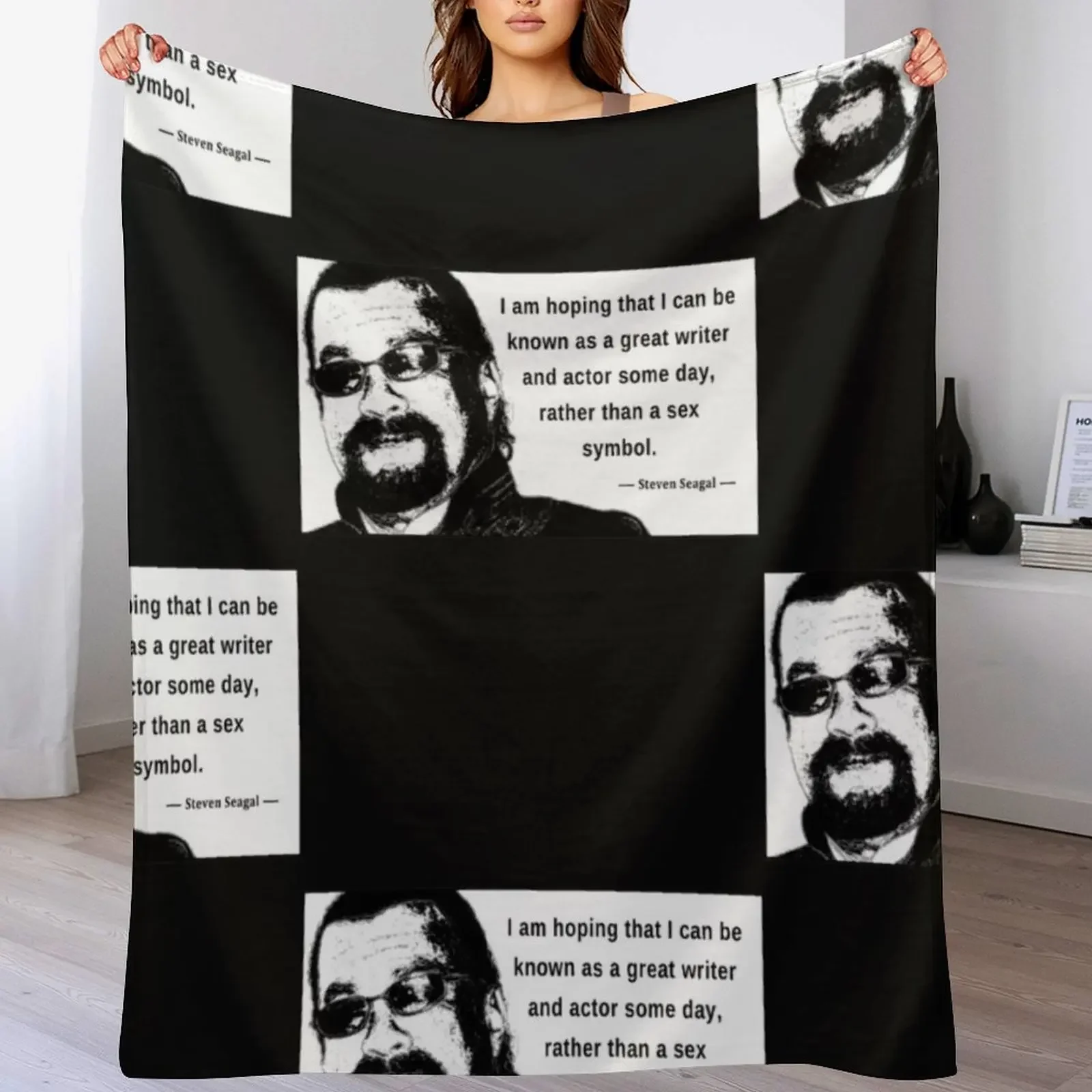 Steven Seagal - Sex Symbol Essential Throw Blanket Tourist Nap Retros Blankets