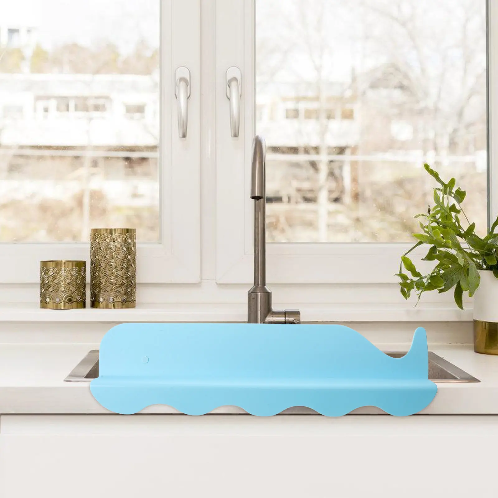 Silicone Sink Splash Guard Suction Cups Kitchen Protector Water Barrier Drying Mat Kitchen Counter Splash Blocker