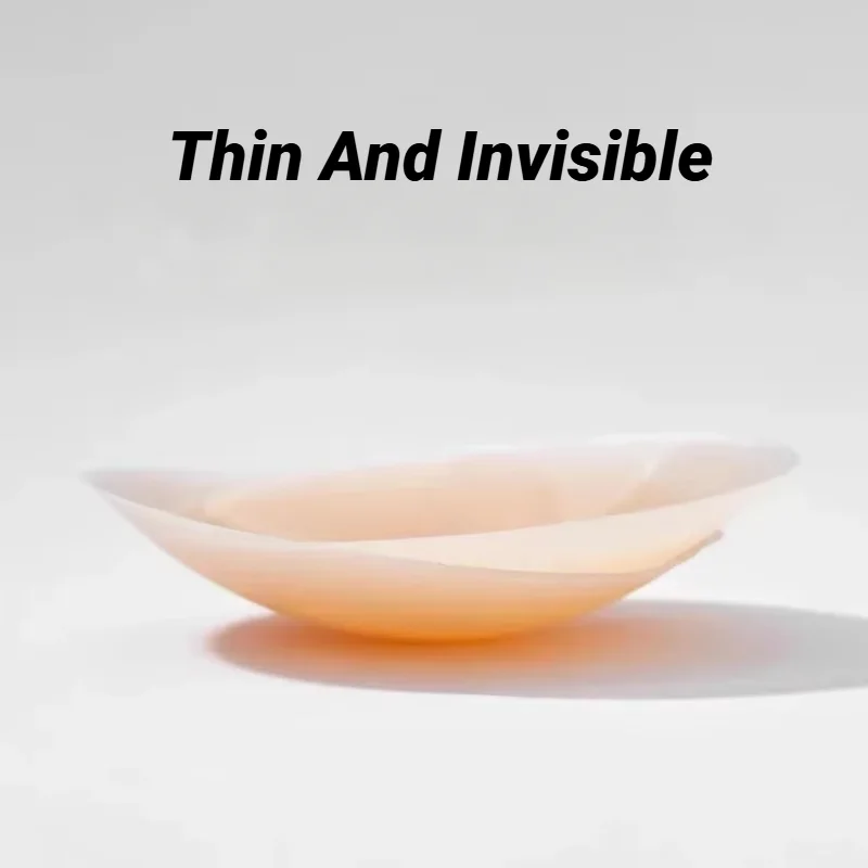 Многоразовые лепестки для груди, чехол для сосков, невидимый лепесток, бюстгальтер без бретелек с открытой спиной, силиконовые бесшовные пирожки, самоклеящиеся без клея