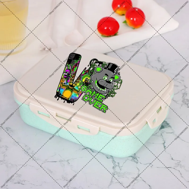 FNAF صندوق الغداء خمس ليالٍ في فريديز بينتو صندوق الغداء مكتب المدرسة المحمولة الكرتون نمط حاويات تخزين المواد الغذائية هدايا الحفلات #3