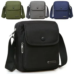 Vintage Canvas Men Crossbody Bags Multi-pockets Shoulder Bags Boy Messenger Bags Man Handbags for Travel