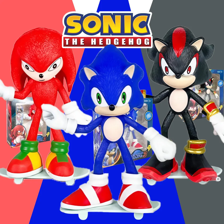 Figurka PVC Super Sonic Mouse Flying Mouse Anime, modna ozdoba na biurko, kolekcjonerska lalka Shatner Cruise, prezent