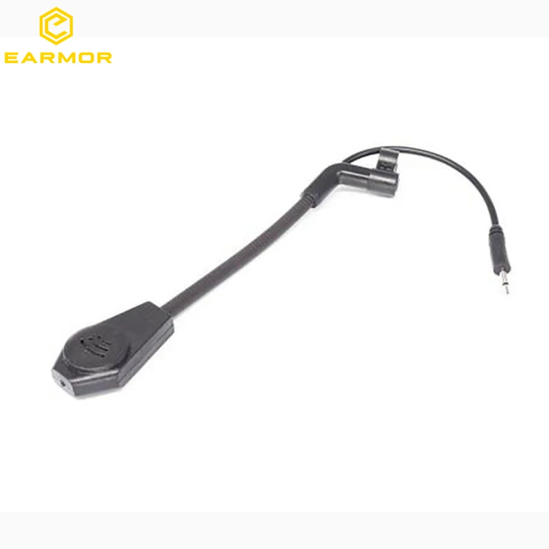 Earmor tático airsoft comunicação fone de ouvido microfone substituição boom mic coleção para earmor m32 & m32h fones