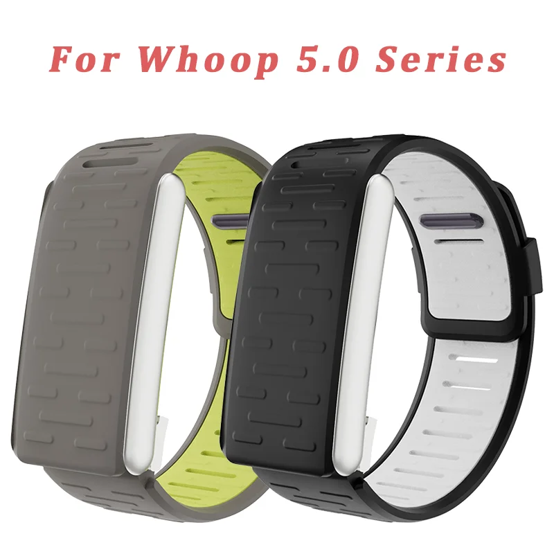 

Super Soft Sport flex Silicone Wristband For Whoop 5.0 MG ONE+Peak Whoop 4.0 Heart Rate Monitor Waterproof and Sweatproof
