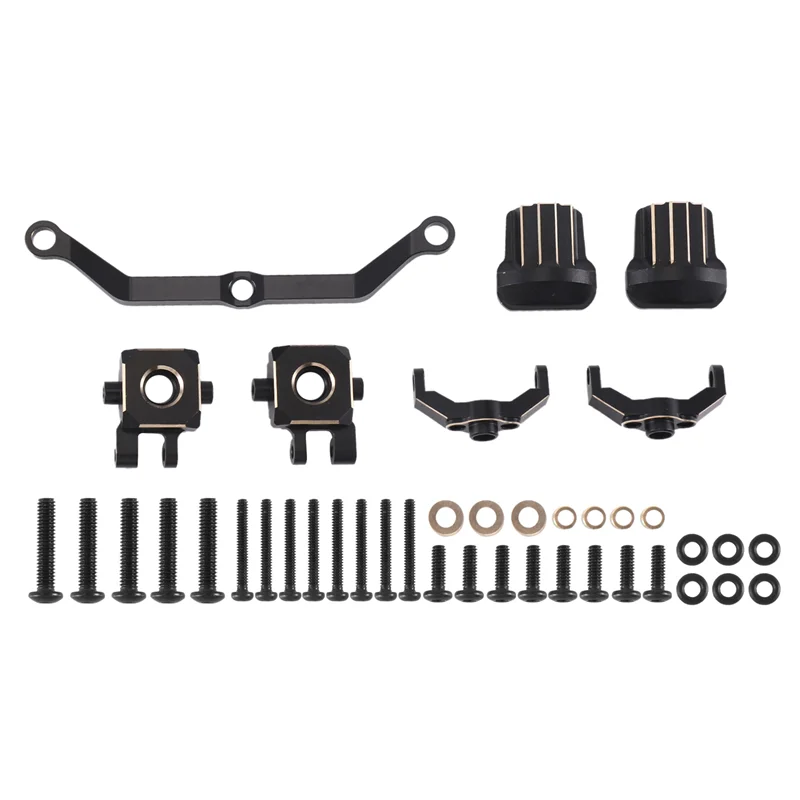 

Brass Weight Steering Link Blocks Knuckle Diff Cover Caster Blocks For Traxxas TRX4M 1/18 RC Crawler Car Kit-Y44A