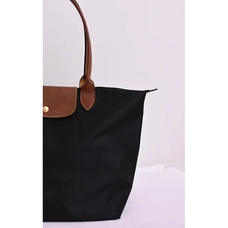 

Women Foldable hobo Bags Classics Lady Tote Bag Embroidered Shoulder Bags Fashion Nylon Handbag Bag for travel