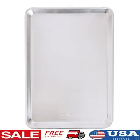 Aluminum Baking Sheet Pan 18x13 Perfect Cookies Brownies Roasting Vegetables Meal Prep Easy to Clean Lightweight Durable