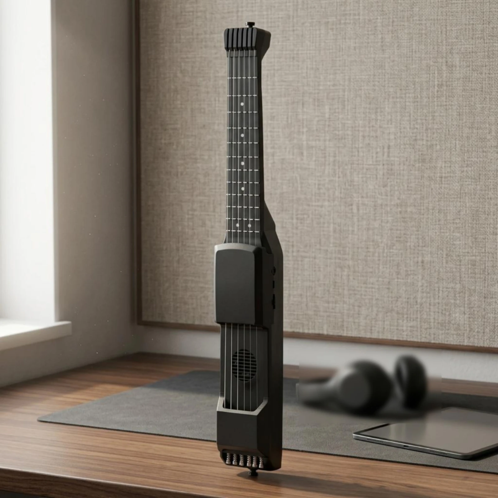 Bluetooth Electric Guitar Practice Smart Electric Guitar Music Instrument Built-in Speaker Wireless for Travel