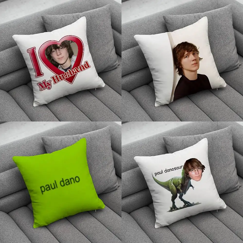 l I Love Paul Dano Pillow Case For Home Bedroom Car Office Decoration Living Room Sofa Cushion Cover Suitable