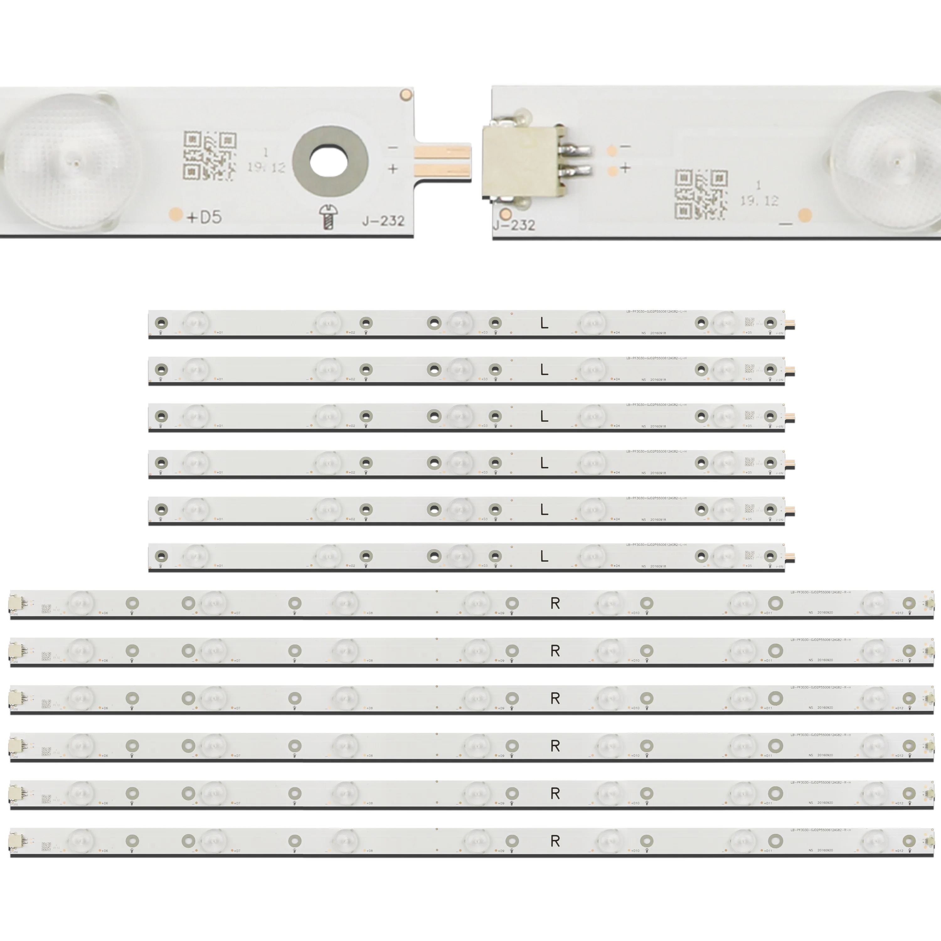 

LED Backlight 12 lamp strip For 50PUH6400 LB-PF3030-GJD2P5500612AG82-R-H 50AH42R 50AH42L 50AFB2-R 50AFB2-L 50AH42-R 50PUF6061/T3