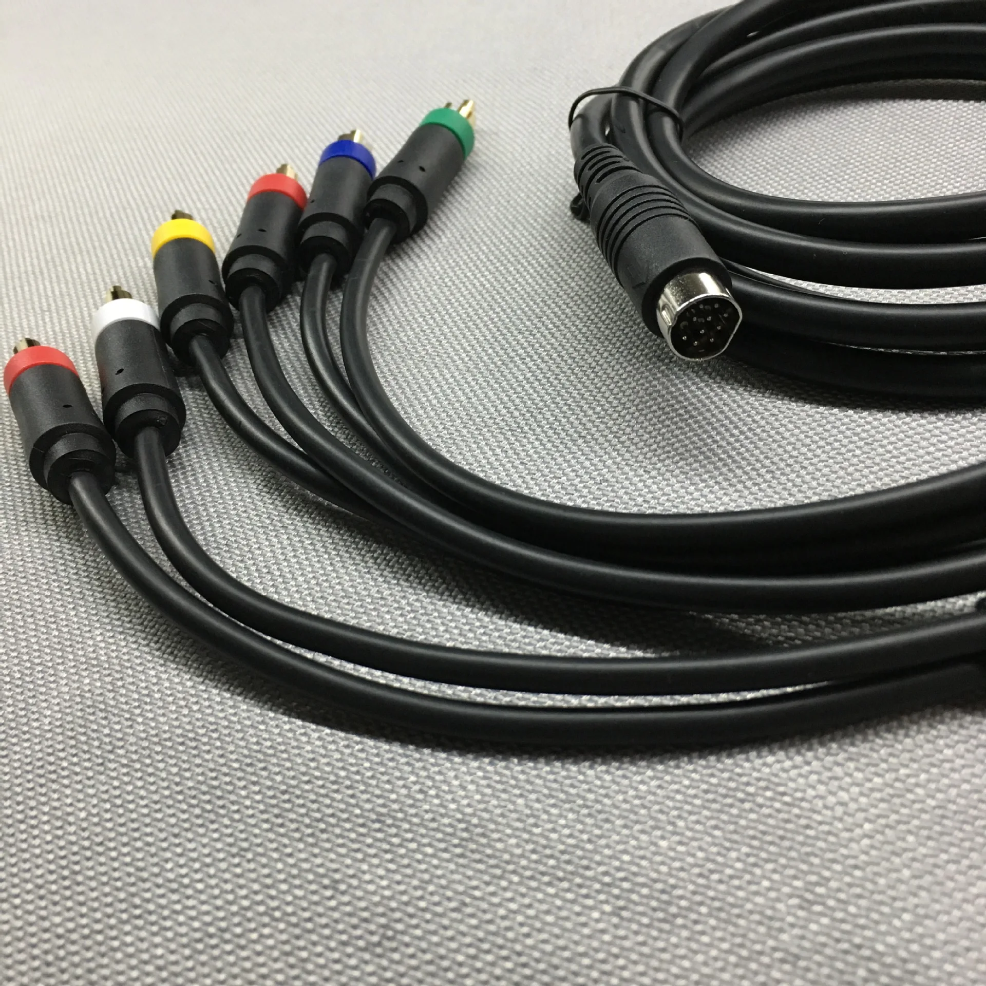 Kabel komposit RCA Saturn SEGA RGB/RGBS untuk PVM BVM NEC XM UP SCALER BNC bukan komponen RGB + kabel AV sinkronisasi