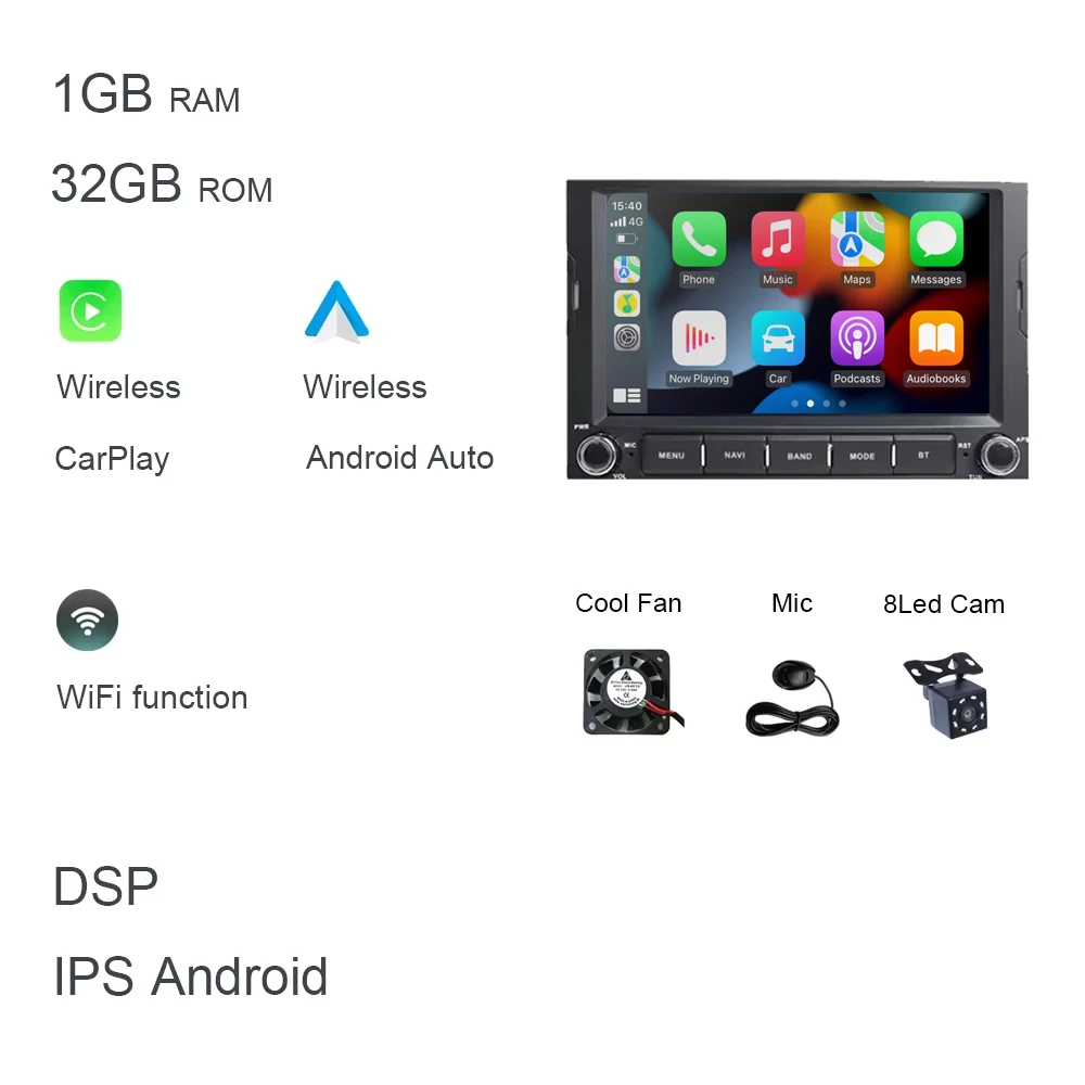 Carplay DSP Android 14.0 8G 256GB Auto Speler GPS autoradio autoradio Voor PEUGEOT 3008 5008 Partner CITROEN Berlingo 2010-2016