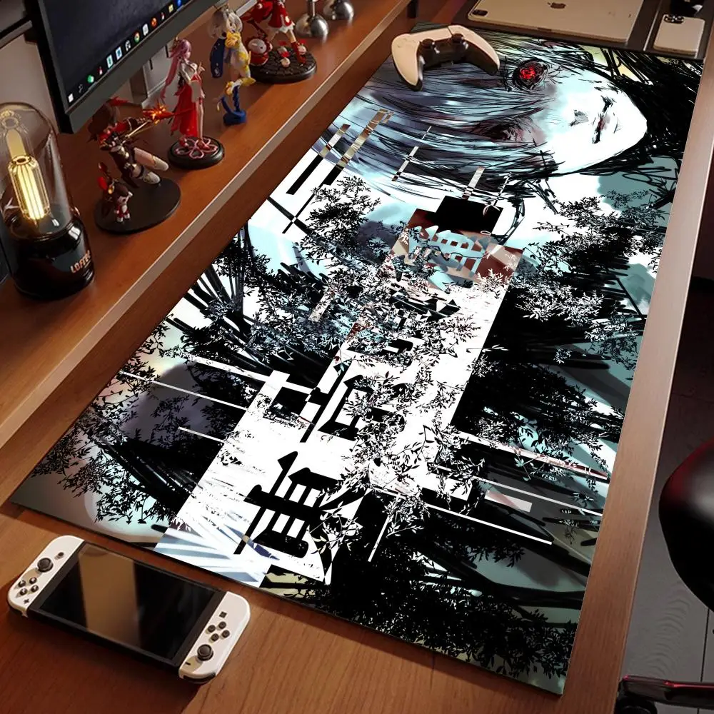 

Tokyo Ghoul Mouse Pad 1200x600 Pc Setup Accessories Teclado Mecánico Gamer Desk Cover Rubber Mouse Pad 4mm Super Desk Mat