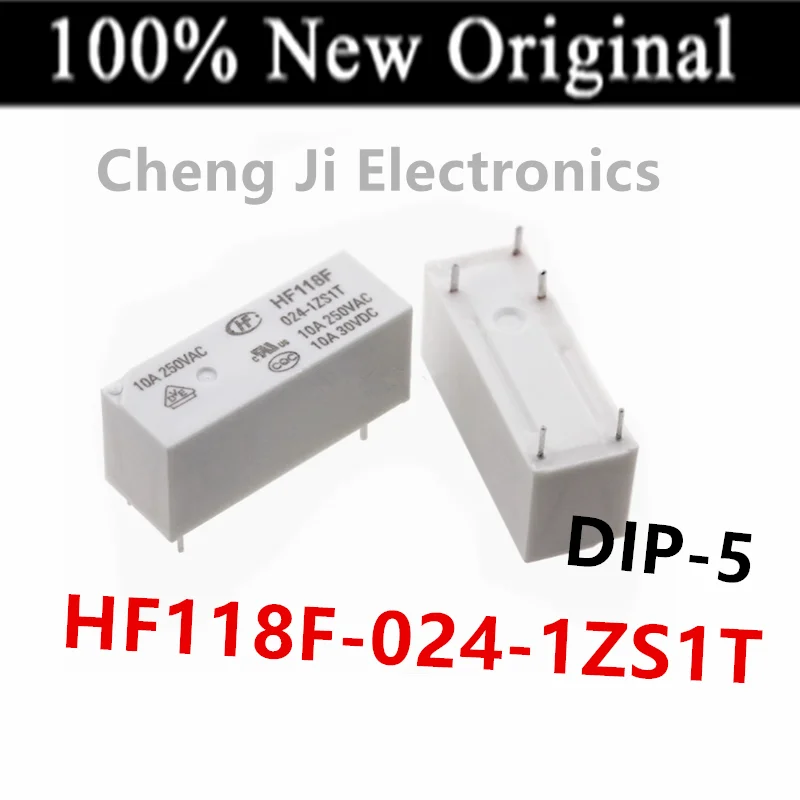 10PCS/Lot   HF118F-024-1ZS1T 、HF118F-012-1ZS1T 、HF118F-005-1ZS1T   New power relay  HF118F/024-1ZS1T、HF118F/012-1ZS1T、HF118F/005