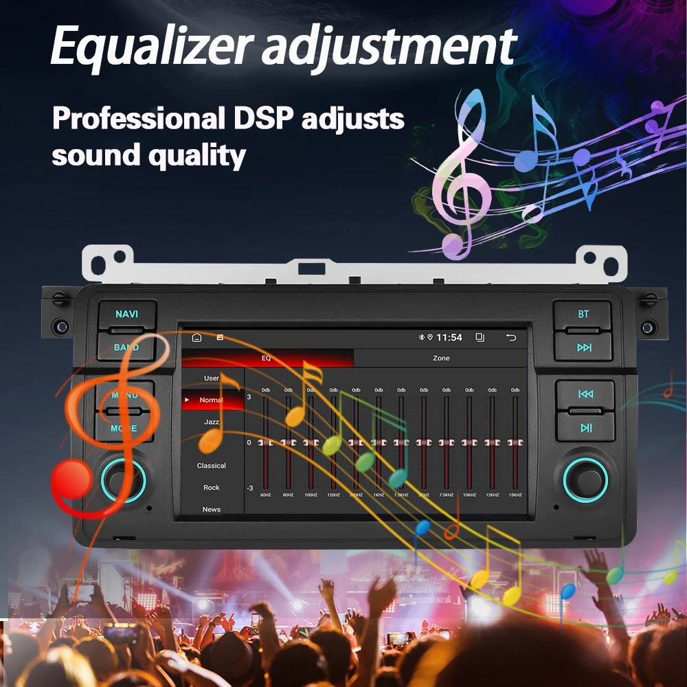 Radio para coche para BMW E46 M3 318/320/325/330/335, CarPlay inalámbrico, Android 16, Multimedia, GPS, Autoradio, 4G, Bluetooth, altavoz DSP 3