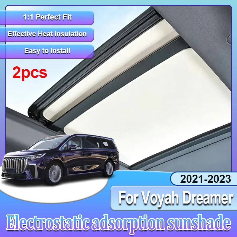 Roof Car Sunshade For Voyah Dreamer Accessories 2021 2022 2023 UV Sunroof Sunshade Skylight Protection Accessories Auto Parts
