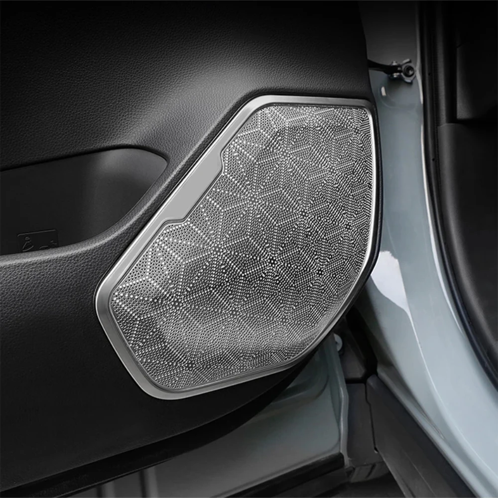 

Abaiwai для Toyota Rav4 XA50 2019 2020 2021 2022 2023 2024 2025 Авто дверной аудио динамик, накладка, аксессуары из нержавеющей стали