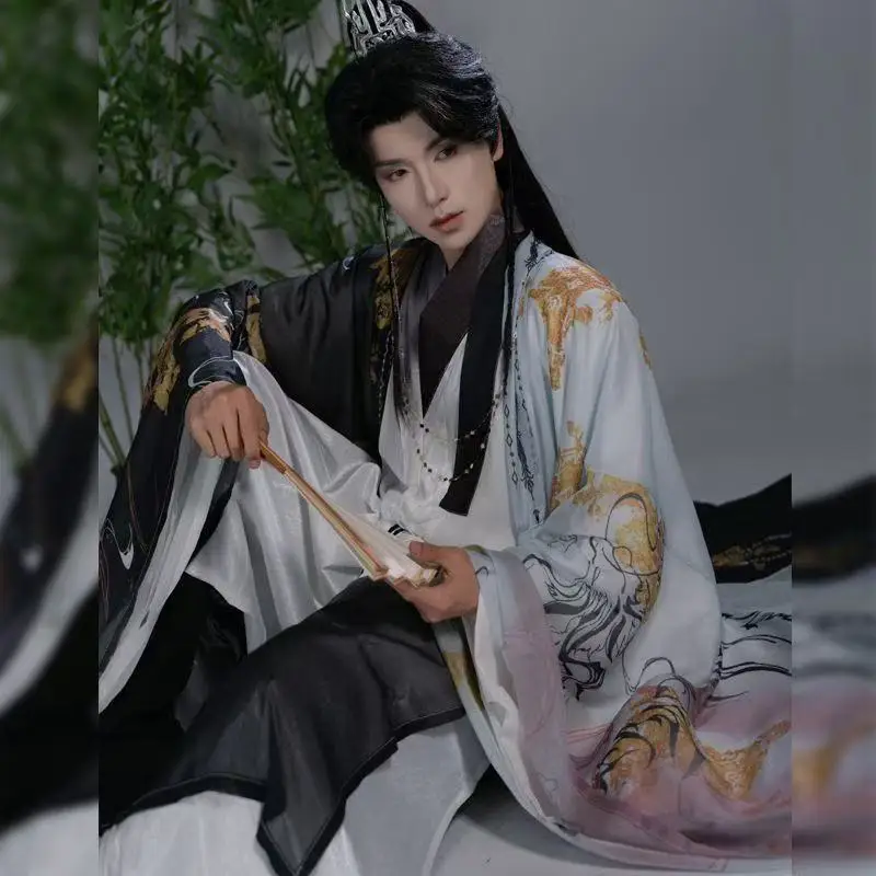 Upgraded Hanfu Men Women Traditional Ming Dynasty Fairy Robe Chinese Style Dress Carnival Event Wuxia Cosplay Costume Han Suits