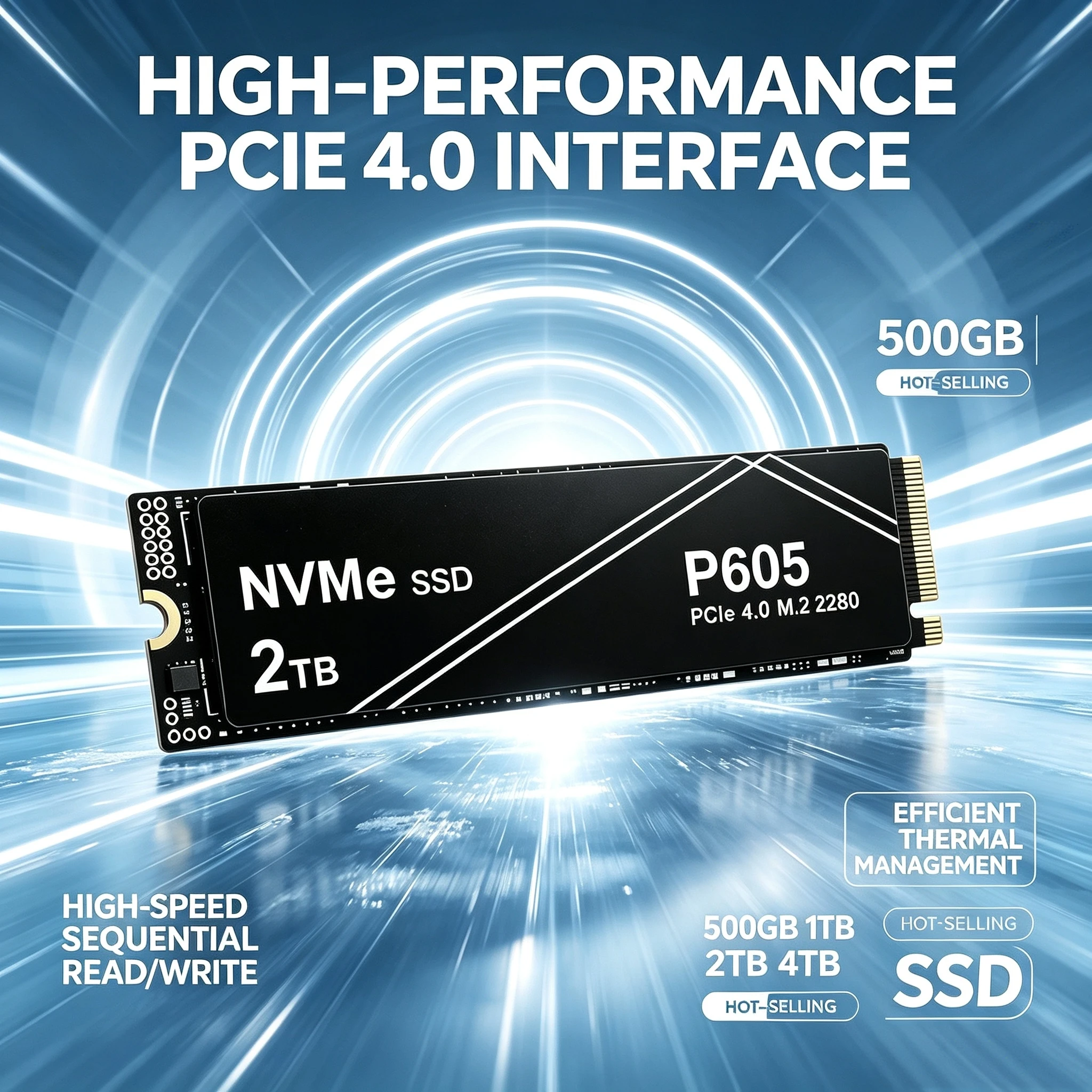 SSD Pcie Nvme Gen P605 Ad Alta Velocità 500GB 1TB 2TB 4TB, Memoria Interna Per Laptop Da Gaming, Desktop, PS5 Pro Max System-image