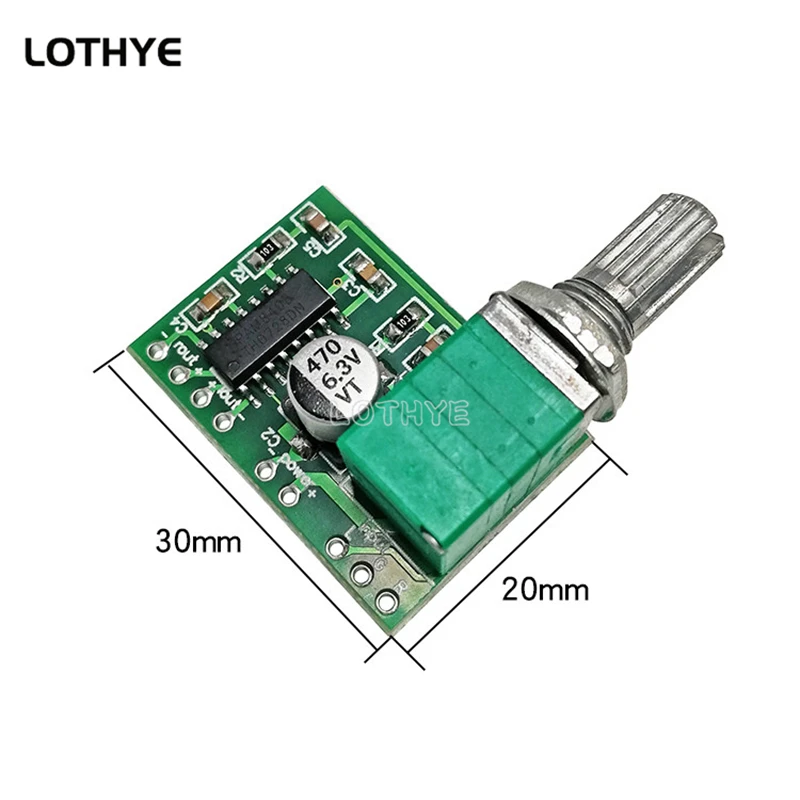 5PCS PAM8403 Mini DC 5V 2 Channel 2*3W Digital Audio Amplifier Board Module Volume Control With Potentionmeter USB