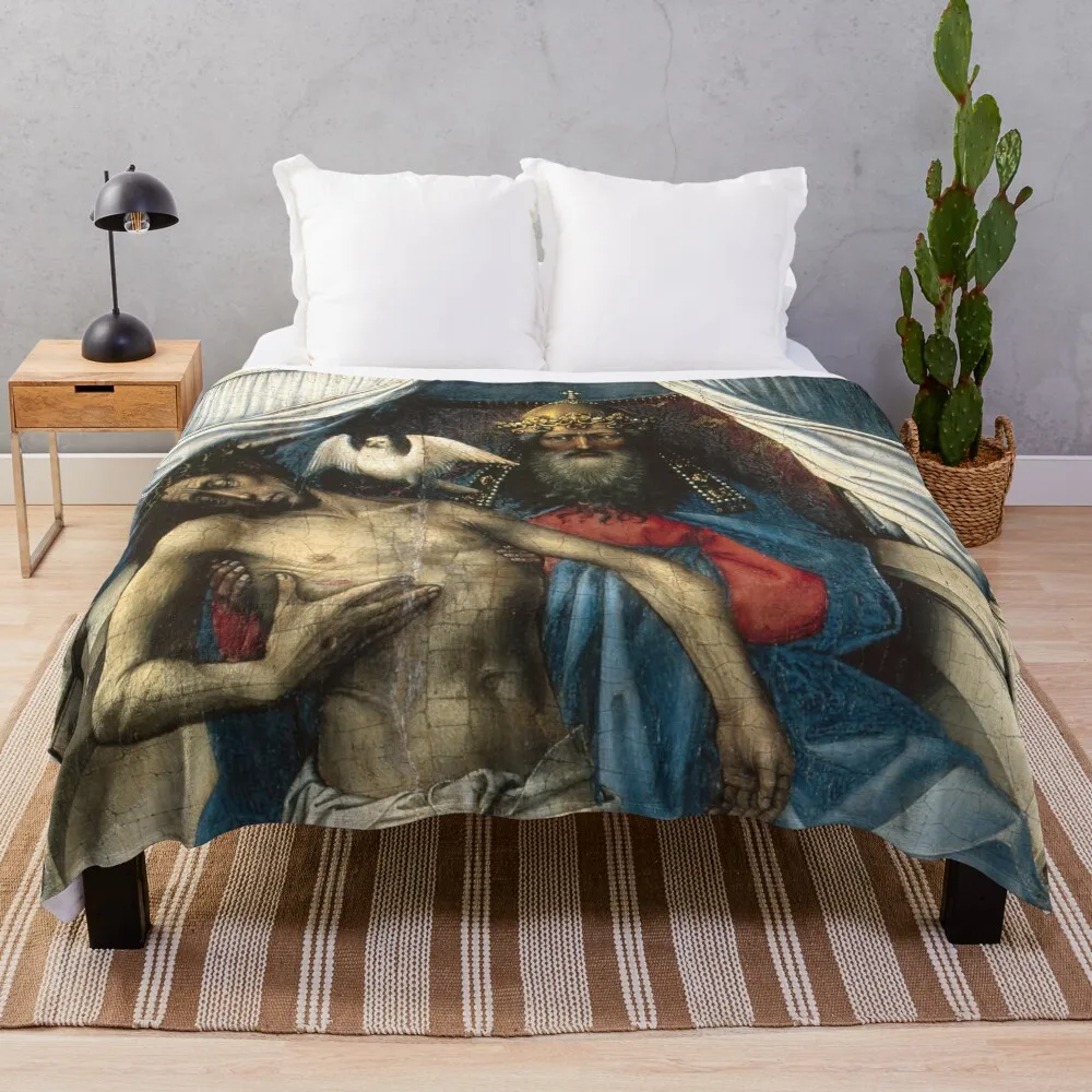 

Robert Campin : Triptyque de l'Annonciation Throw Blanket Personalized Gift Sofas Blankets