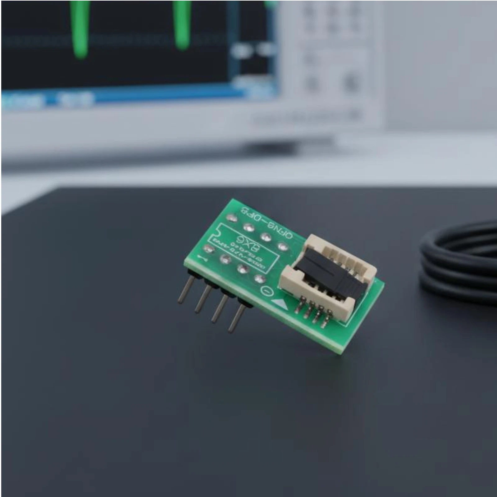 QFN8 Test Socket Insulating Housing QFN8 Contact Socket Electronic Parts 1.27 Mm Spacing Coil Probes for Configuring