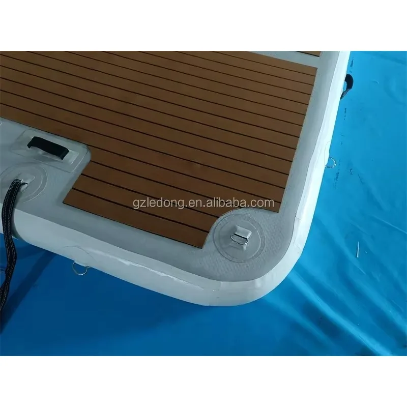 

Factory Price Custom Antislip Water Mat Yoga Inflatable Floating Dock Platform