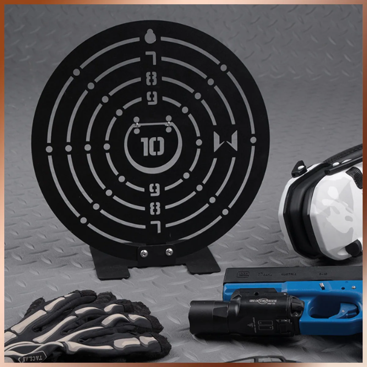 Tiro tattico training Metal target Round Durable Metal Practice Target per dispositivo di gioco di pratica fai da te CS sport training toy