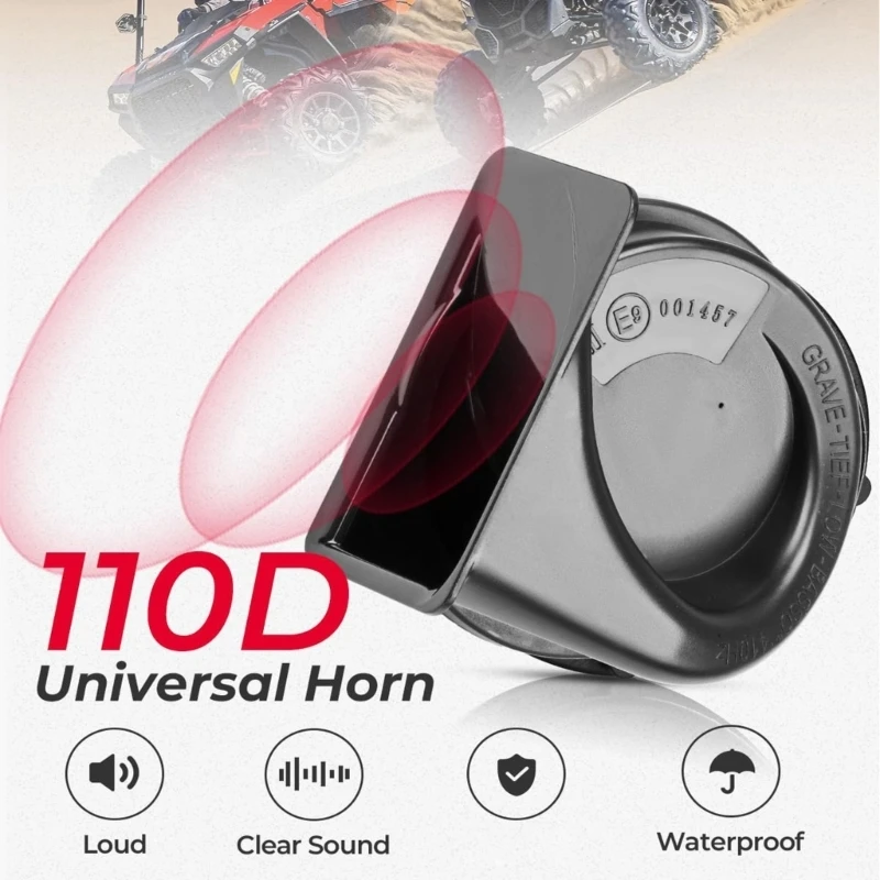 Universal Turn For UTV ATV Vehicle Prewired With Rocker Switches And 110dB Horn Easy Installation D7YA