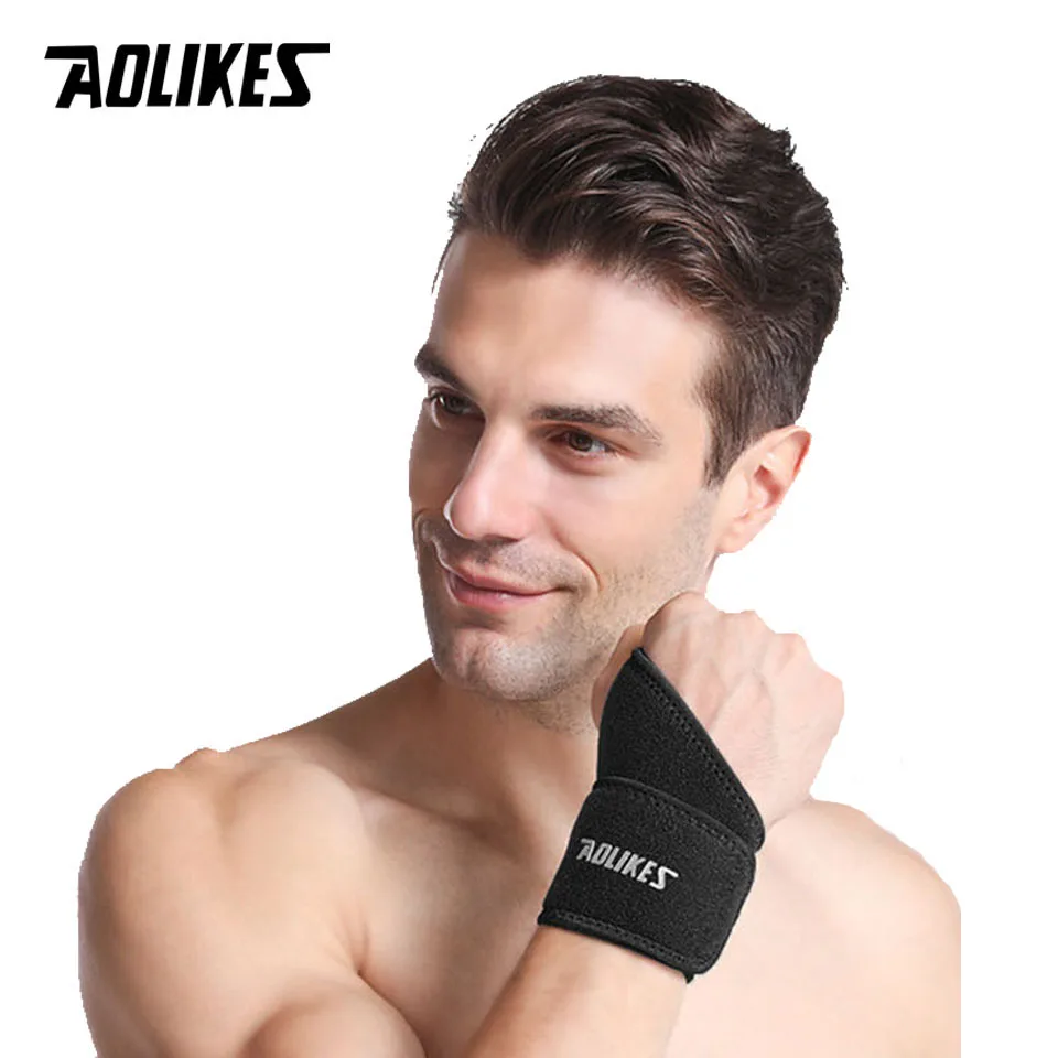 AOLIKES Adjustable Wrist Compression Strap and Wrist Brace Sport Wrist Support for Fitness,Basketball,Weightlifting, Tendonitis