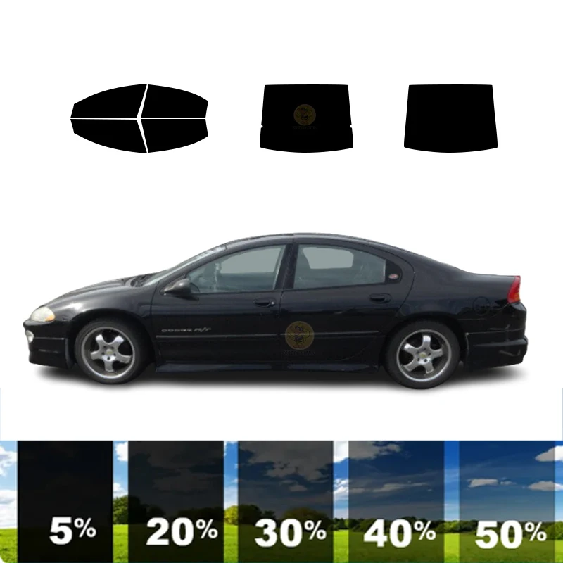 

precut Removable Window Tint Film For Car 100% UVR 5%-35%VLT Heat Insulation Carbon ﻿For DODGE INTREPID 4 DR SEDAN 1998-2005