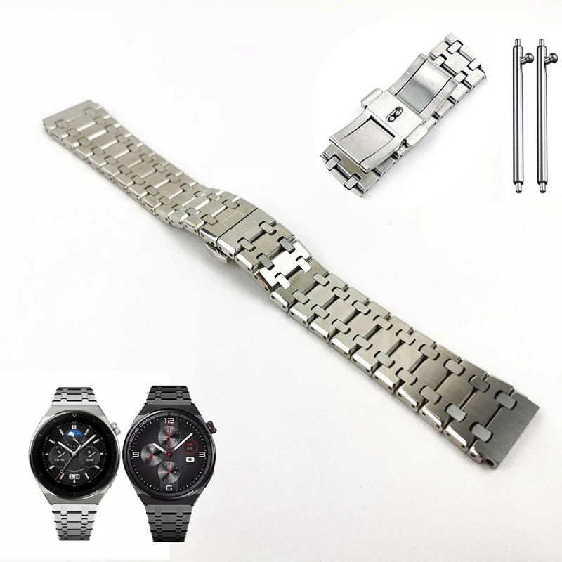 Stainless Steel Strap For HUAWEI Gt3 Pro 46mm GT2 GT4 46mm 4Pro Metal Watchband For HUAWEI WATCH Ultimate Bracelet Accessories