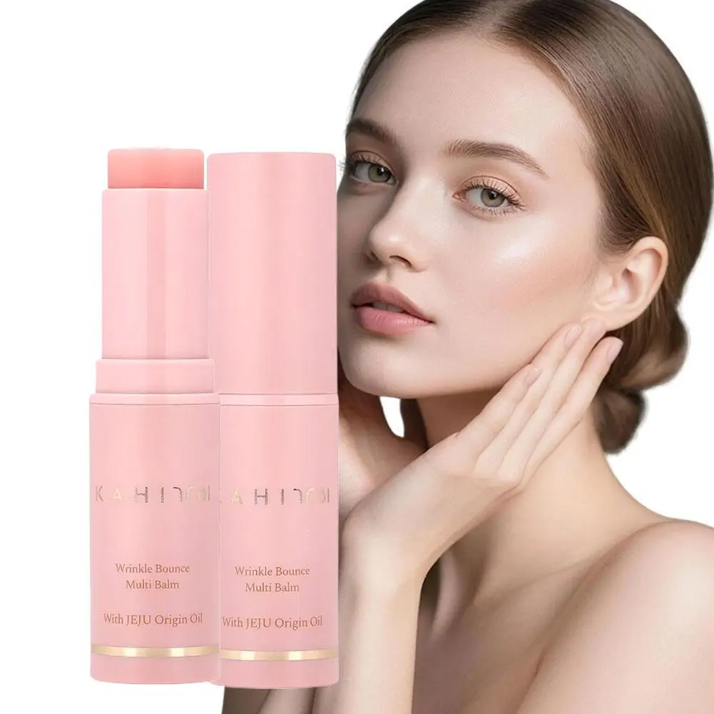 Wrinkle Bounce Hydrating Balm Stick Peptide Facial Moisturizer for Dry Skin Fine Line Smoothing Lightweight Non Greasy Skin Care