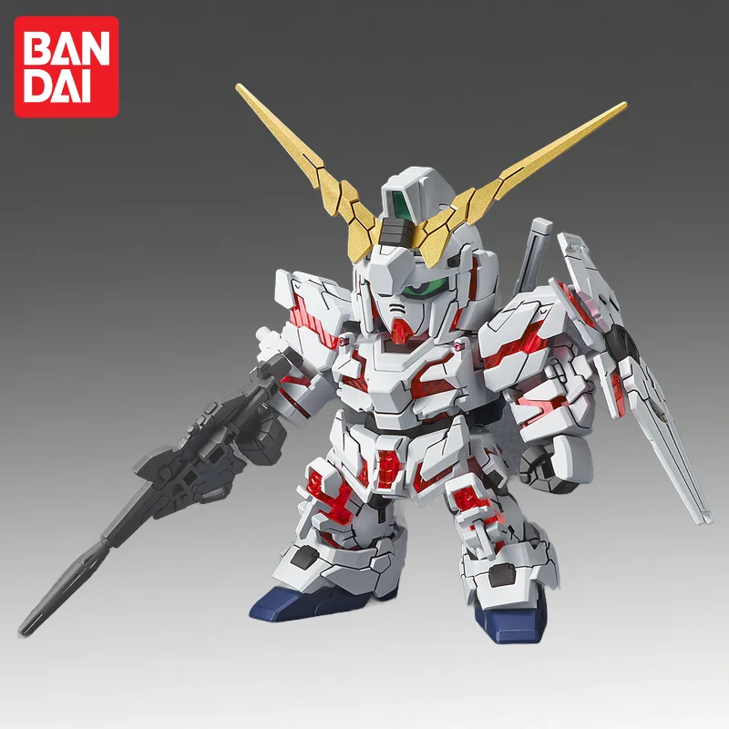 

In Stock Bandai Original Sdcs Gundam Unicorn Gundam Action Figure Model Doll Brand New Boxed Anime Characters Toys Model Garage