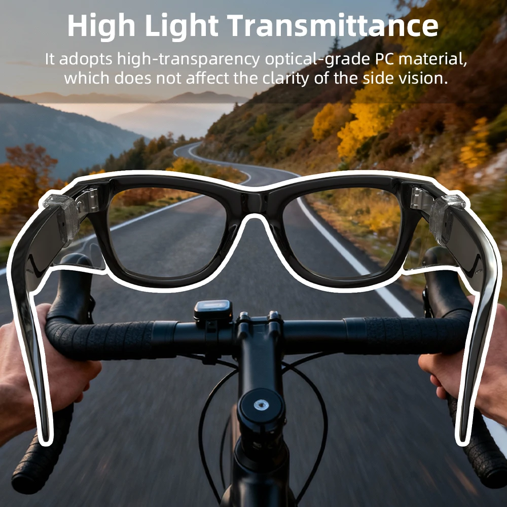 HIBLOKS دروع جانبية شفافة لـ Ray-Ban Meta Wayfarer/Skyler/Headliner (Gen1/2) & Oakley Meta HSTN ملحقات النظارات الذكية