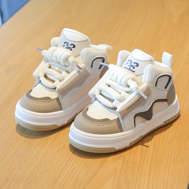 Dziecięce wiosenne jesienne nowe buty sportowe chłopięce codzienne modne buty deskorolkowe wysokie buty dziewczęce modne buty do biegania dopaminy trampki